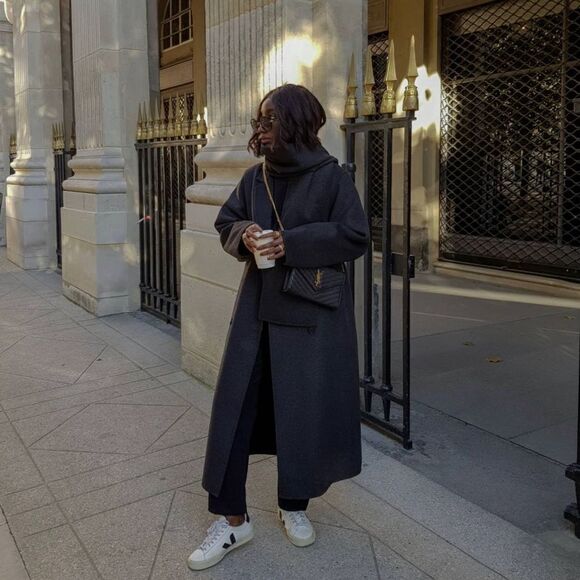 Mango Wool Blend Coat With Scarf New - Picture 2 of 16